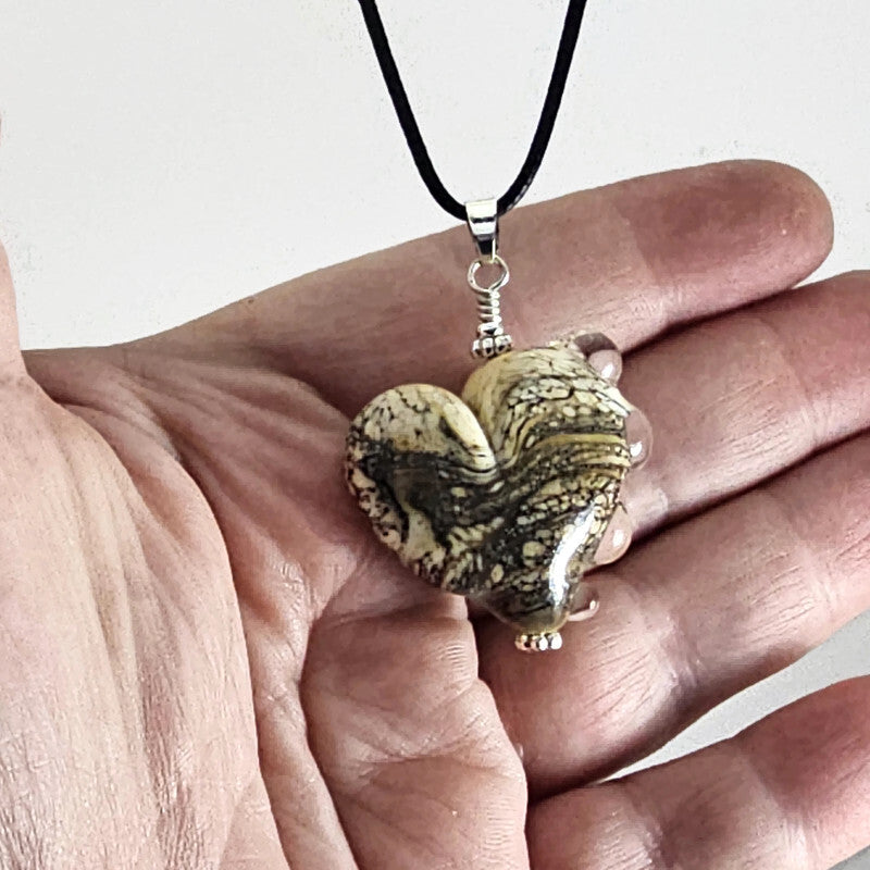 Organic and clear drops Heart