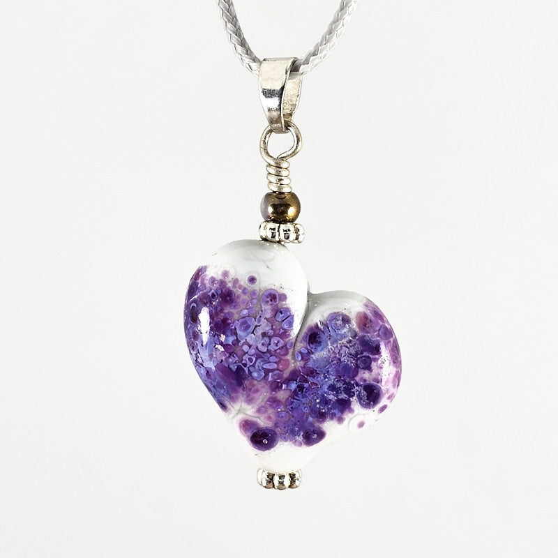 Violet and grey Heart