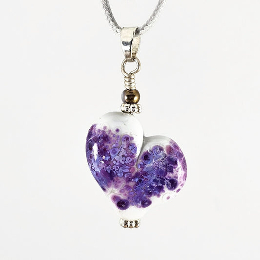 Violet and grey Heart