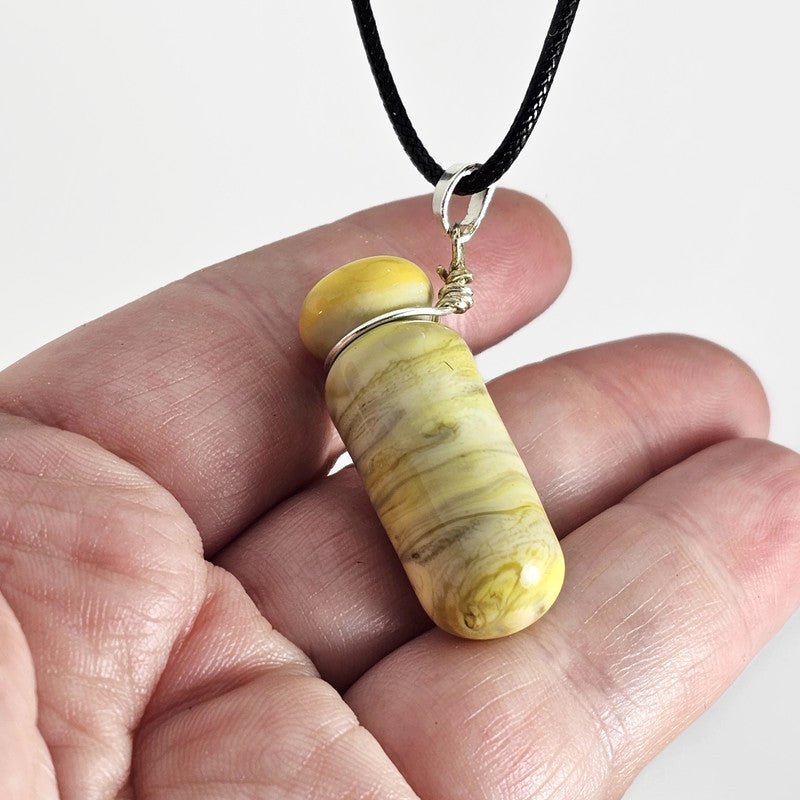 Essential oil vessel - organic yellow