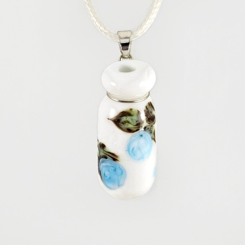 Essential Oil Vessel - Blue flower