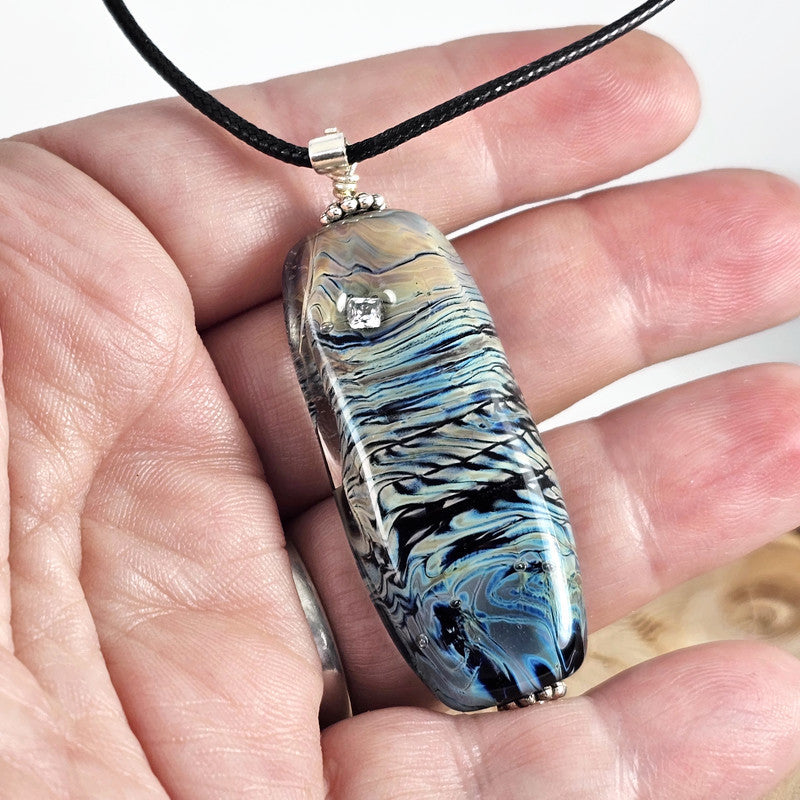 Unique geometric pendant
